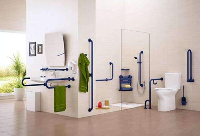 Interiores accesibles baño adaptado para minusválidos