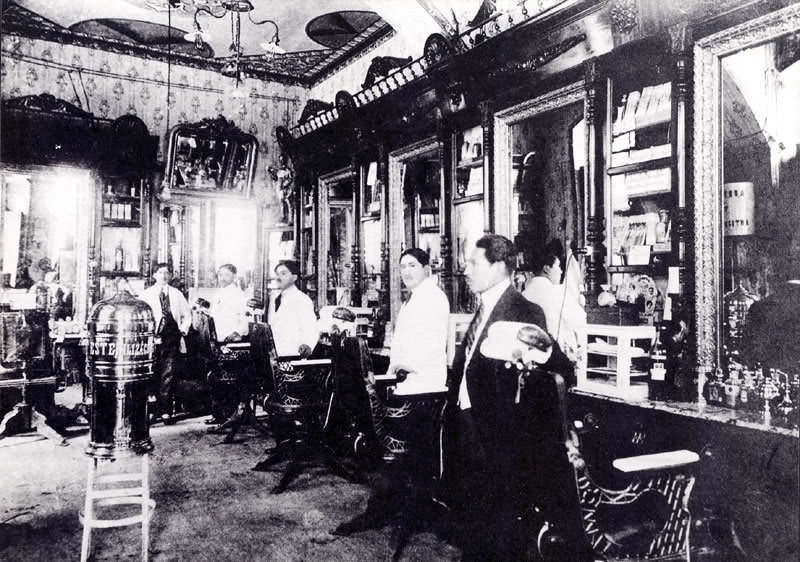 Barbería mediados siglo XX